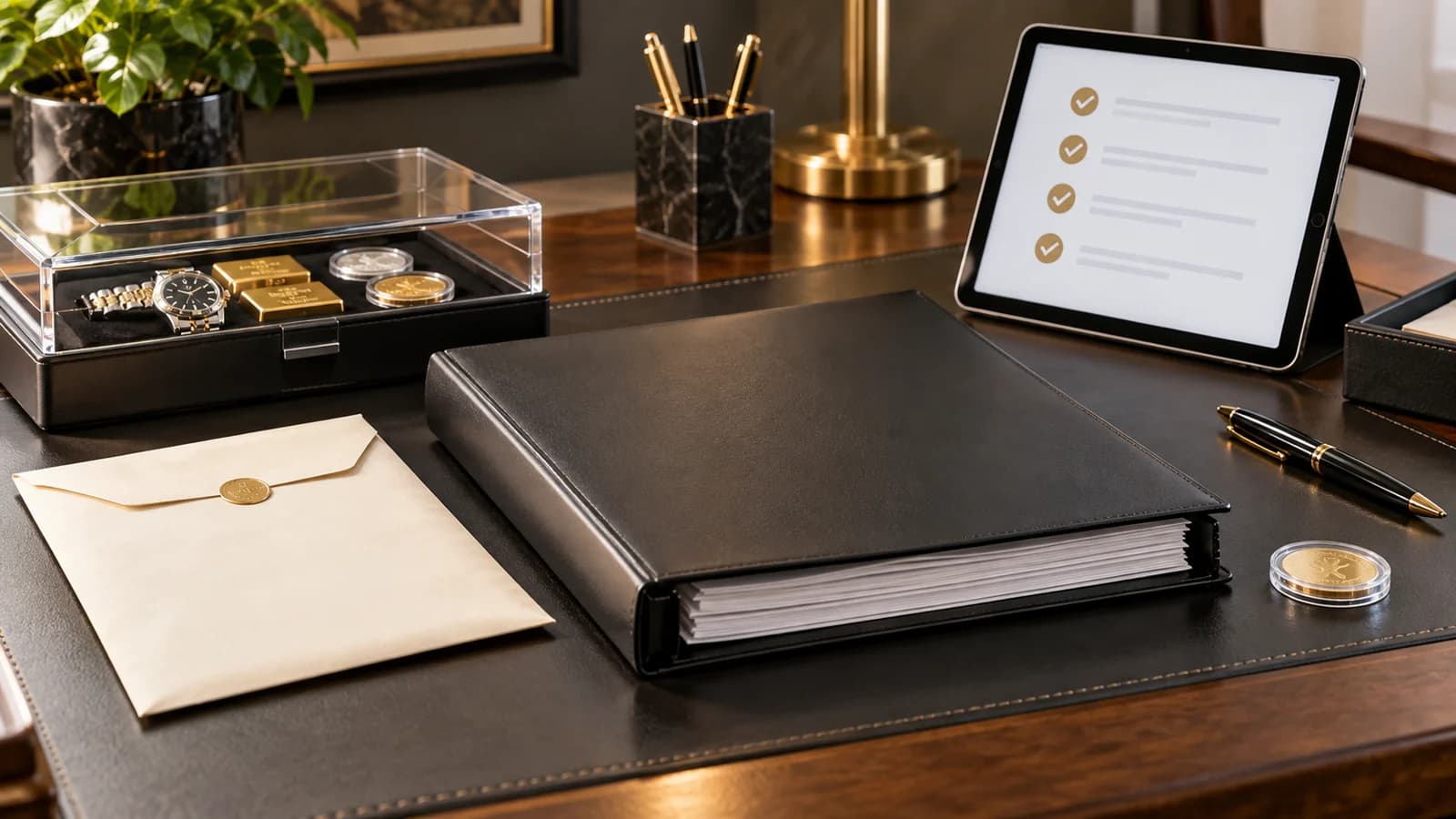Estate coin appraisal package prepared for review and final settlement